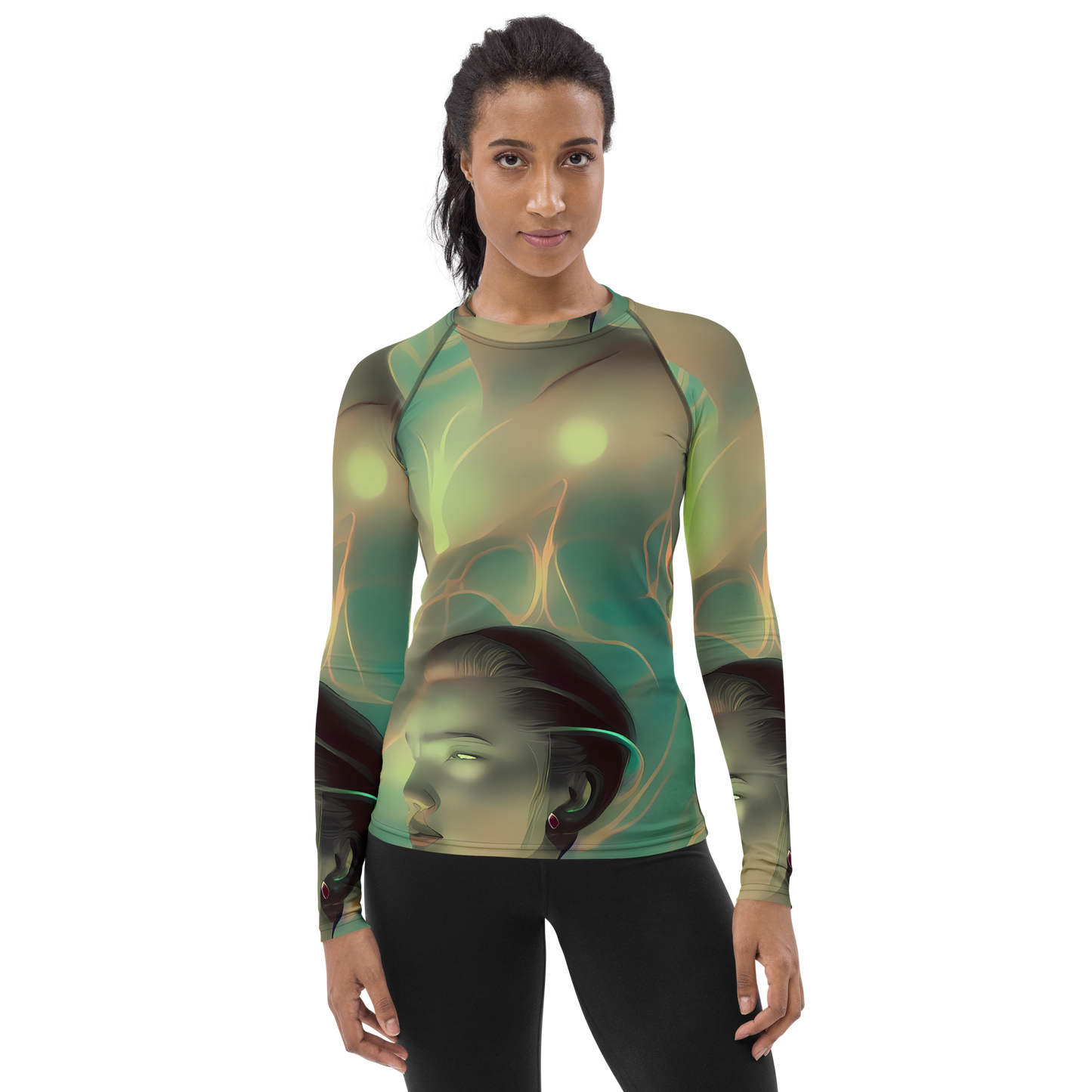 Women's Rash Guard - Spectral Whisper