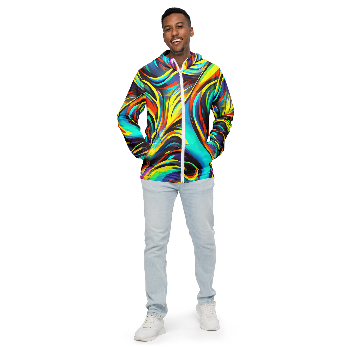 Men's Windbreaker - Cyber Surge