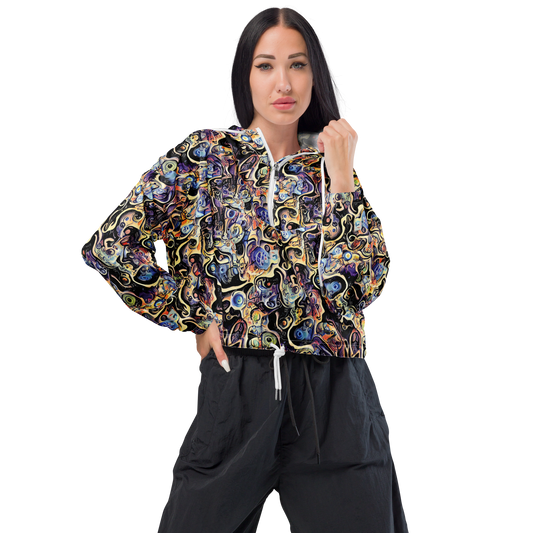 Women's Cropped Windbreaker - Grosz Galaxy