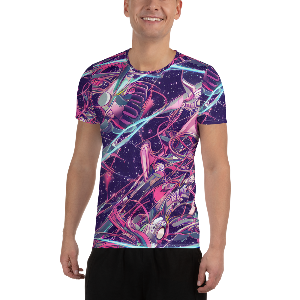 Men's Athletic T-Shirt - Neo-Tokyo Twirl