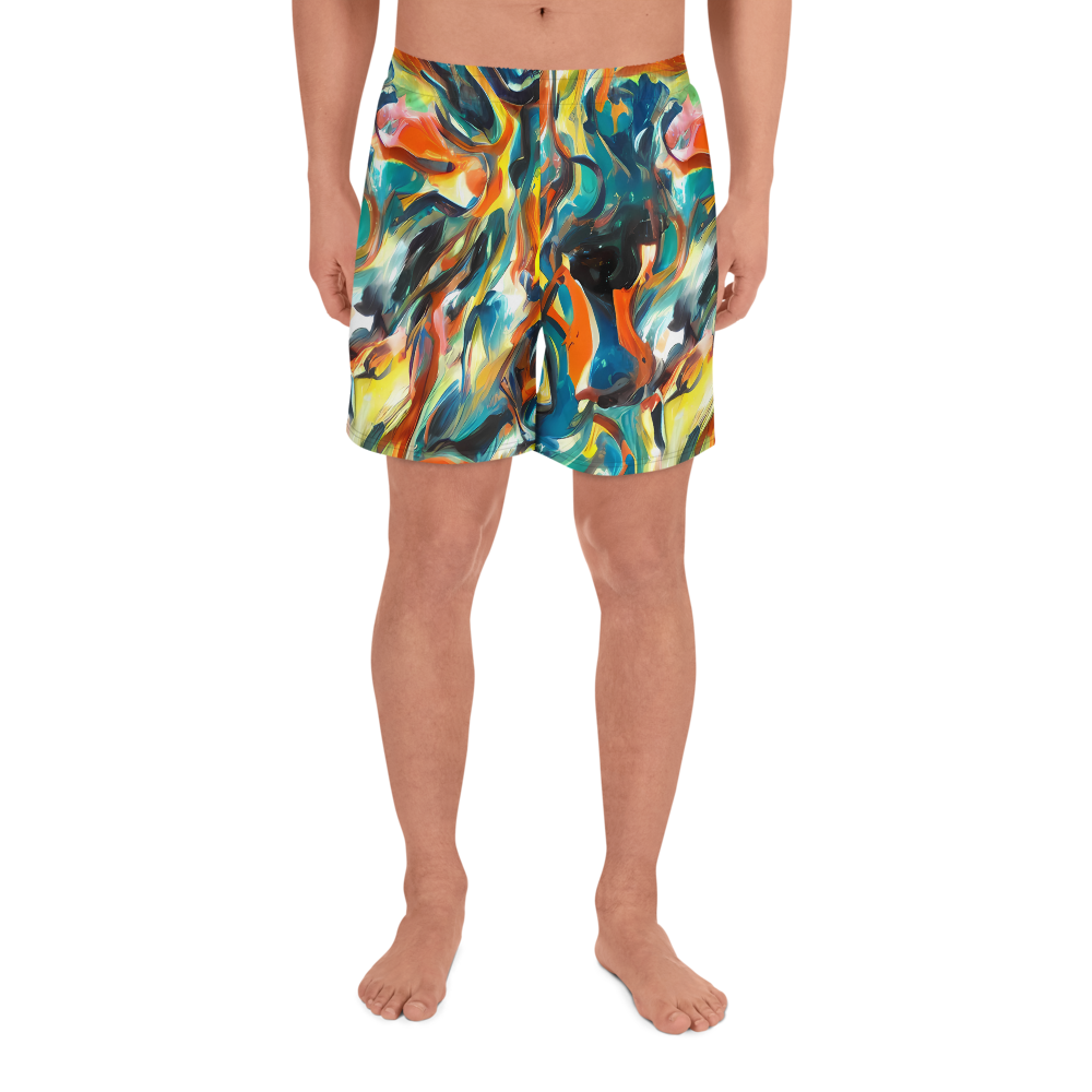 Men's Athletic Shorts - Chromatic Vortex