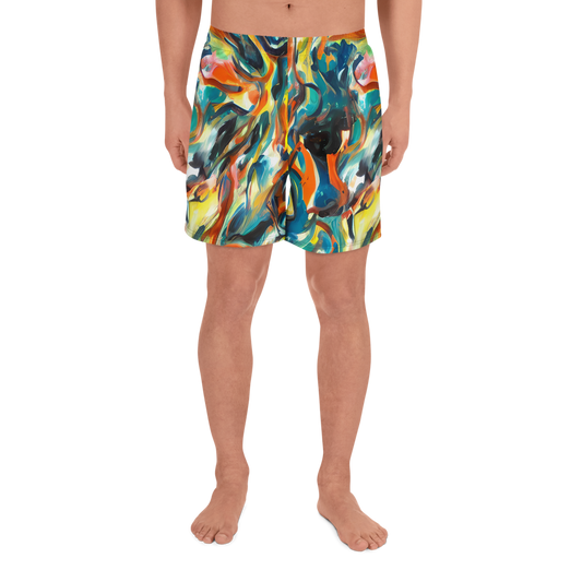 Men's Athletic Shorts - Chromatic Vortex