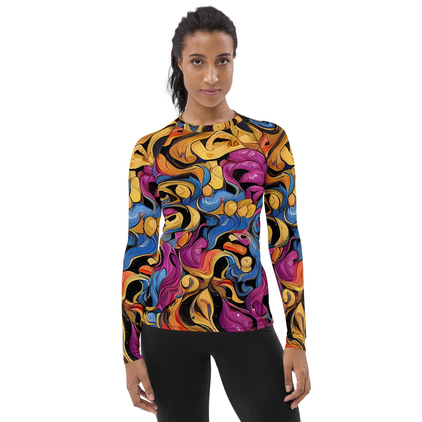 Women's Rash Guard - Bosschaert Whorls