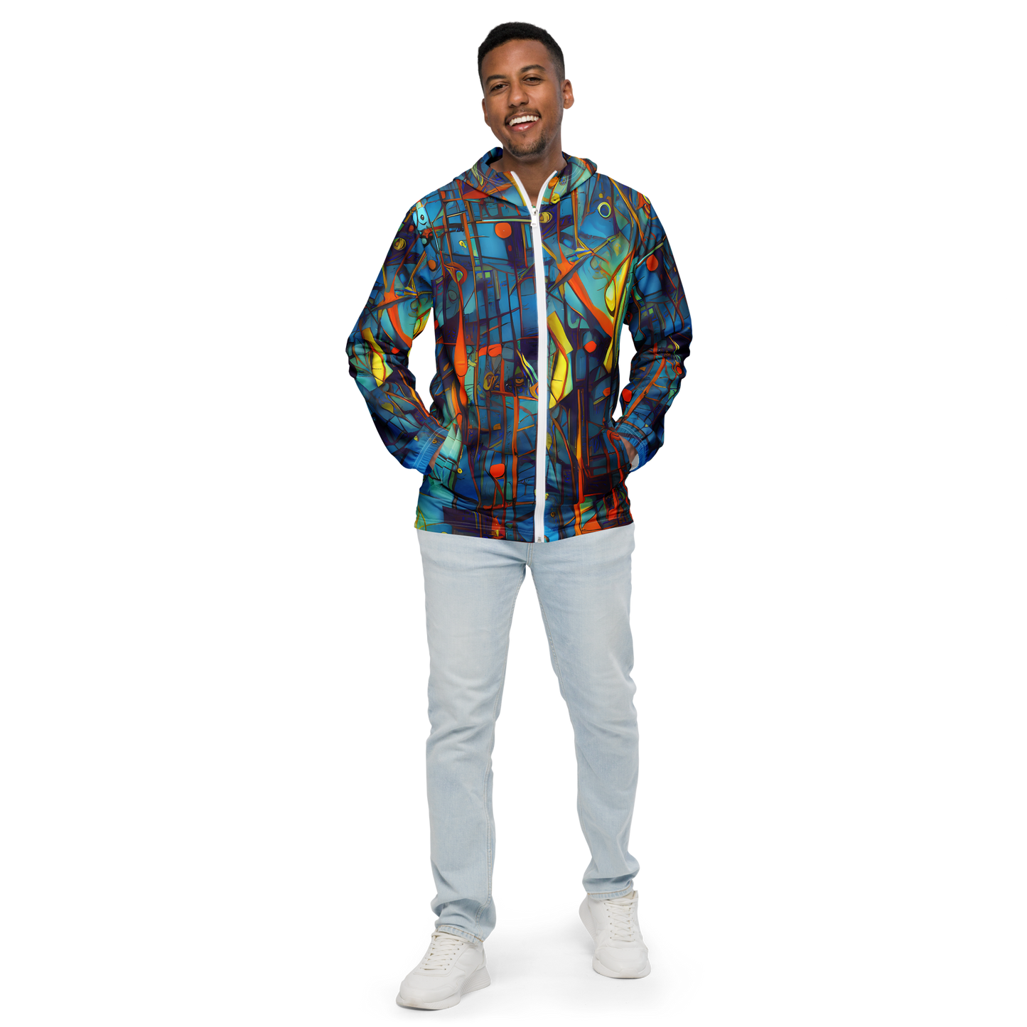 Men's Windbreaker - Abstract Eddy