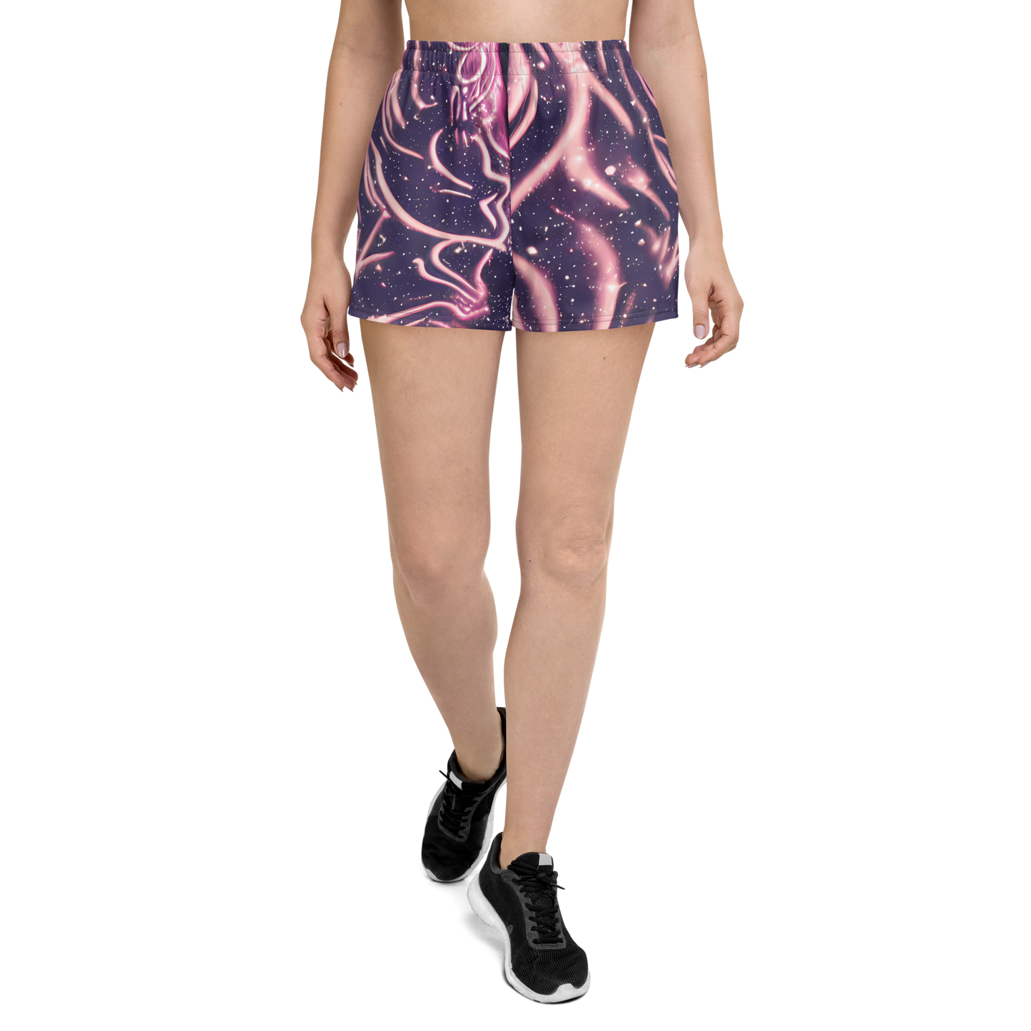Women’s Athletic Shorts - Stardust Siren