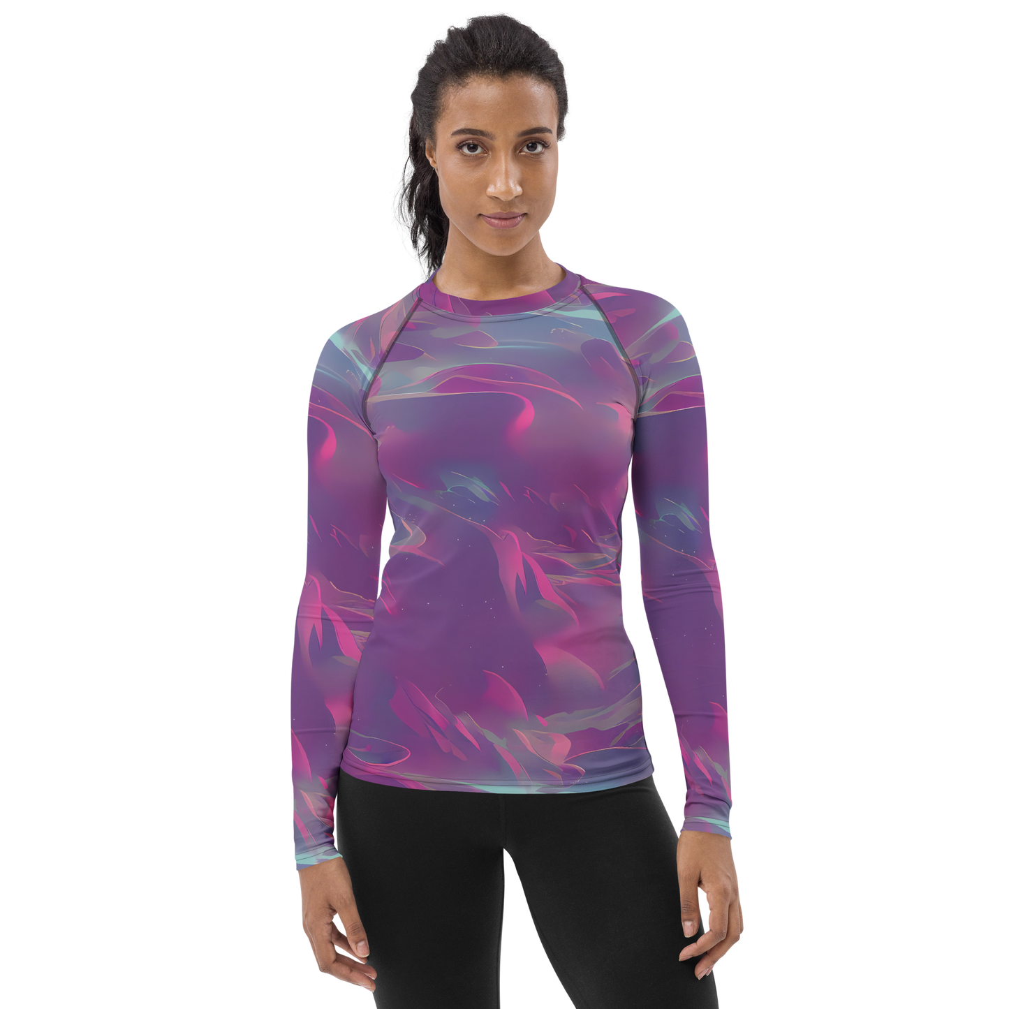 Women's Rash Guard - Dreamscape Swirl