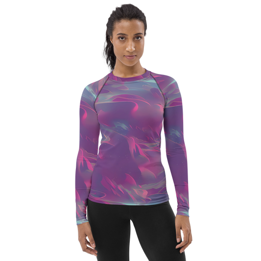 Women's Rash Guard - Dreamscape Swirl