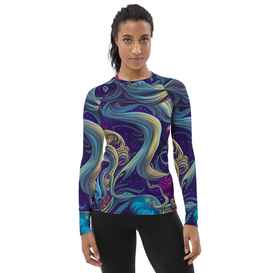 Women's Rash Guard - Stellar Waves