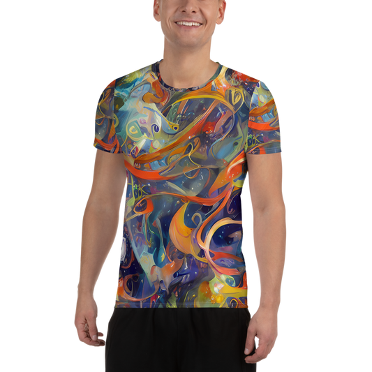 Men's Athletic T-Shirt - Spectral Swathe