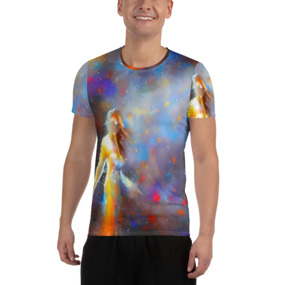 Men's Athletic T-Shirt - Impressionist Drift