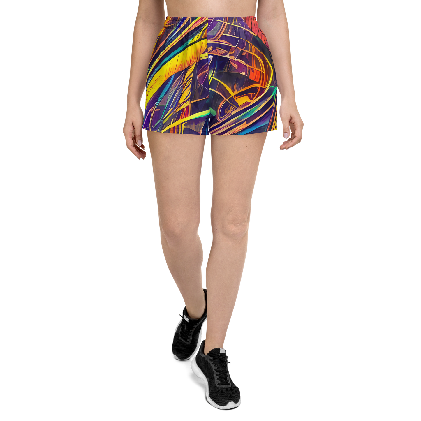 Women’s Athletic Shorts - Vector Rhapsody