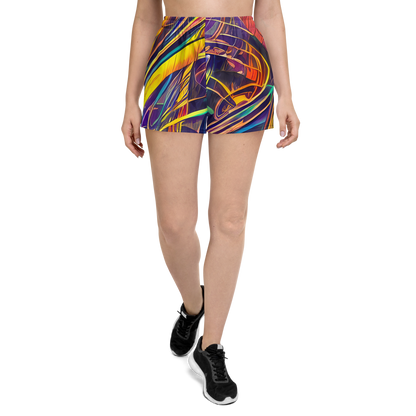 Women’s Athletic Shorts - Vector Rhapsody