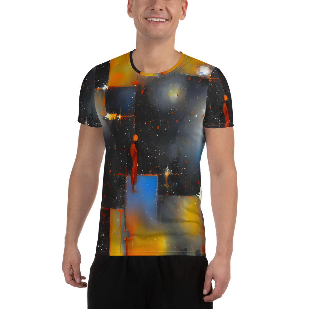 Men's Athletic T-Shirt - Monet's Matrix