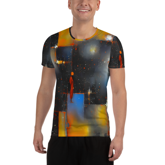 Men's Athletic T-Shirt - Monet's Matrix