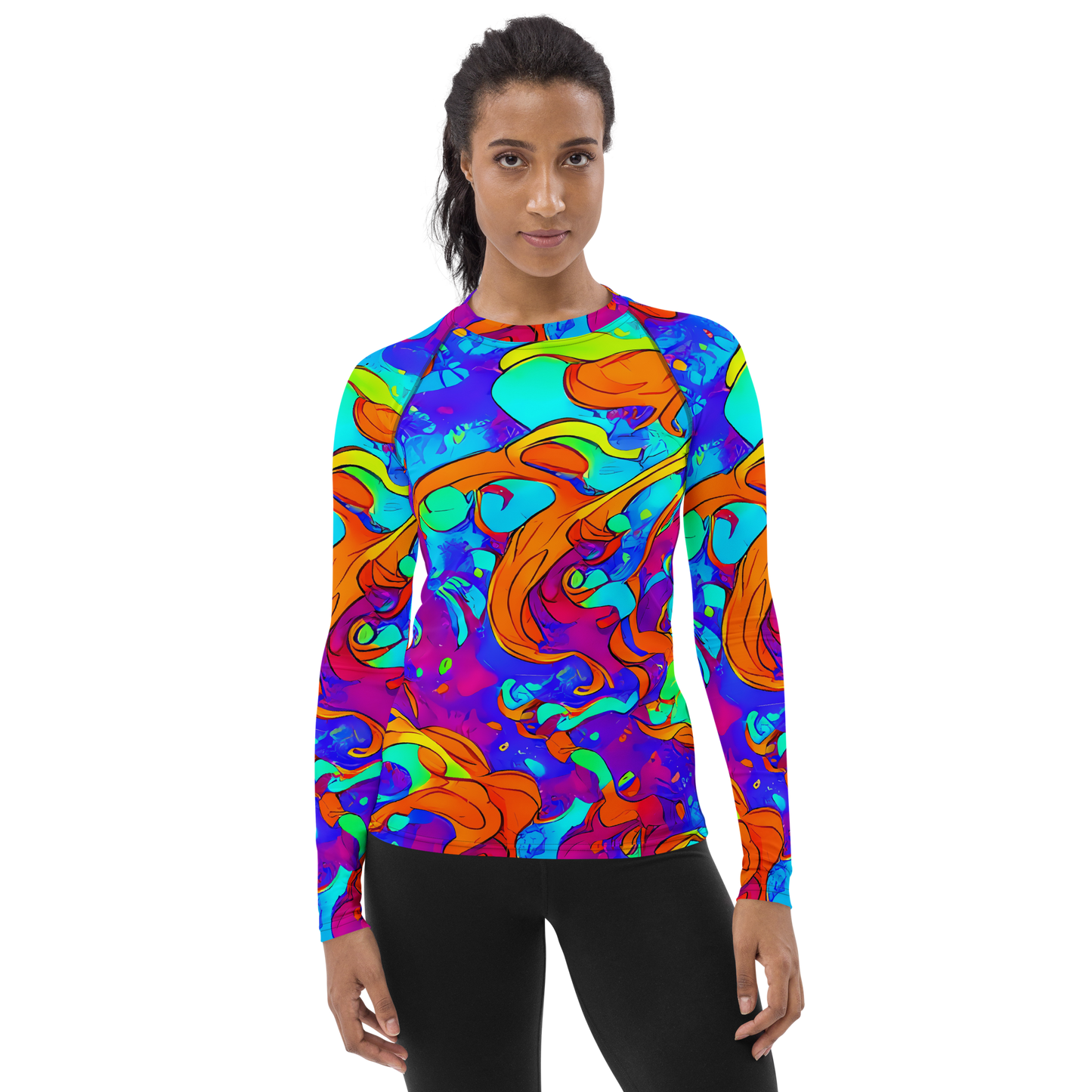 Women's Rash Guard - Roset Rapture