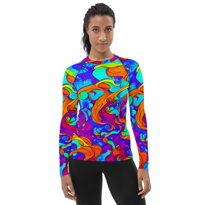 Women's Rash Guard - Roset Rapture