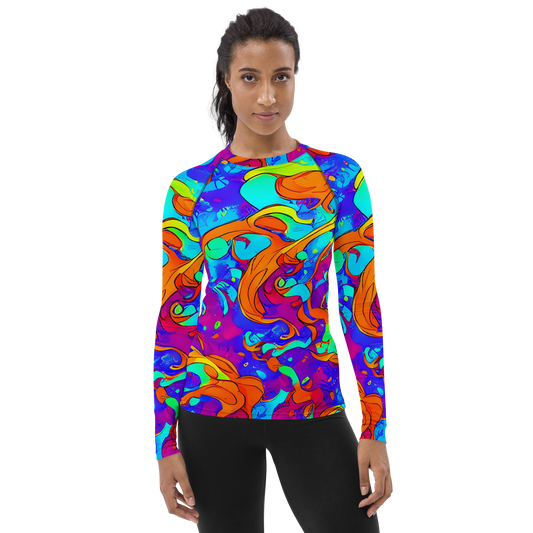 Women's Rash Guard - Roset Rapture