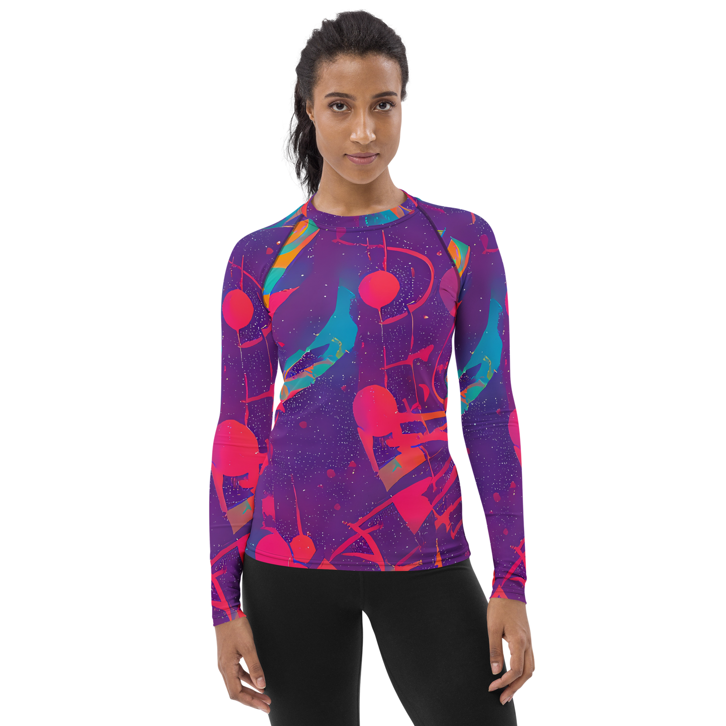 Women's Rash Guard - Spheric Rhapsody