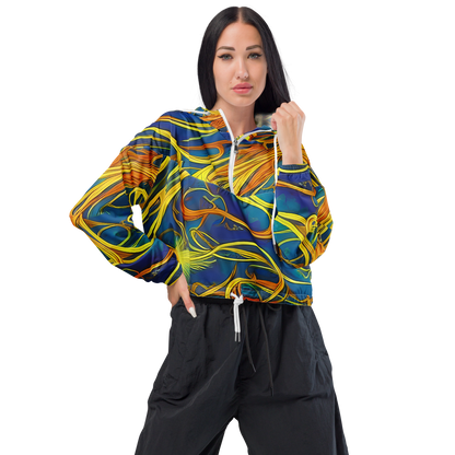 Women's Cropped Windbreaker - Morgan's Entwined