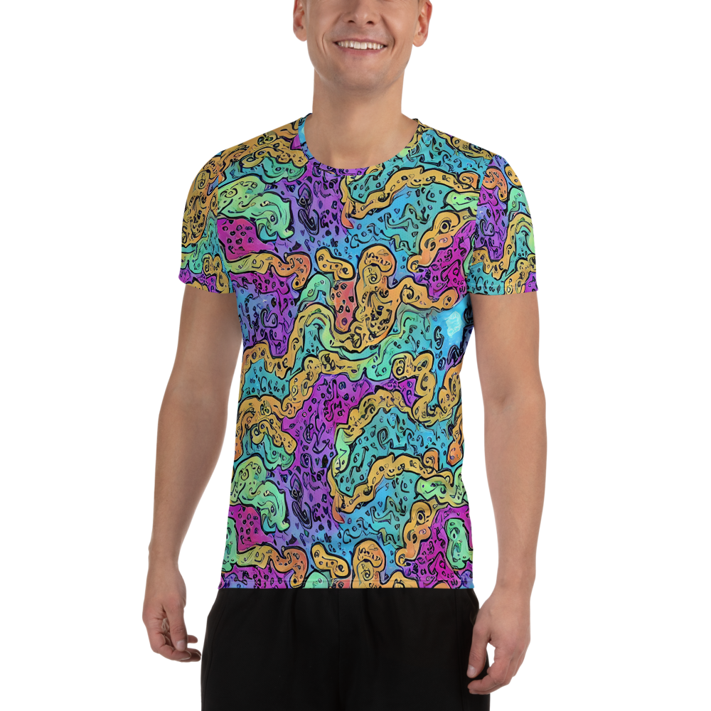 Men's Athletic T-Shirt - Intergalactic Graffiti