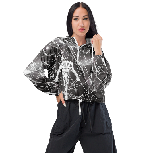 Women's Cropped Windbreaker - Void Weavers