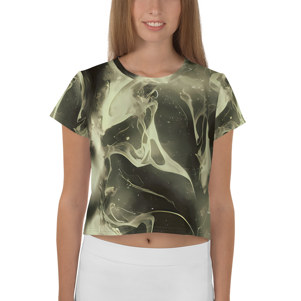 Women's Crop Tee - Biomech Whirl