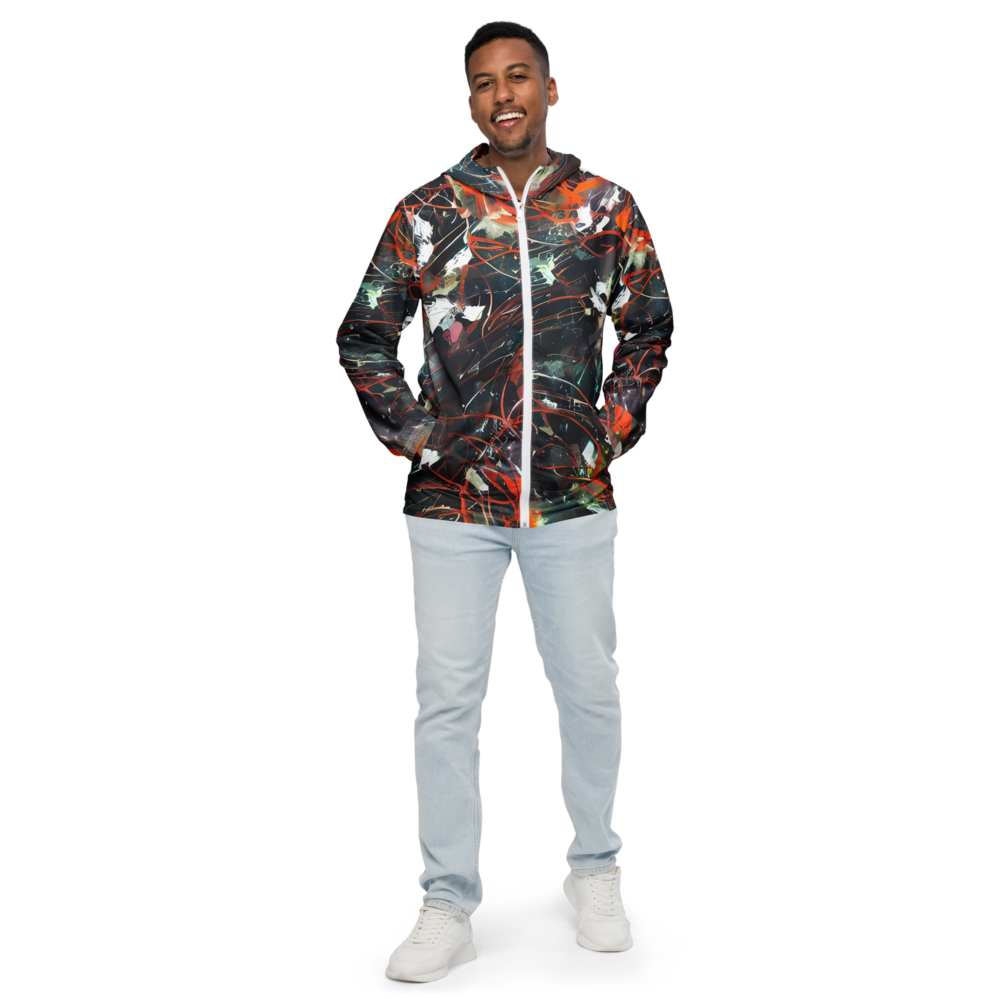 Men's Windbreaker - Chaos Canvas