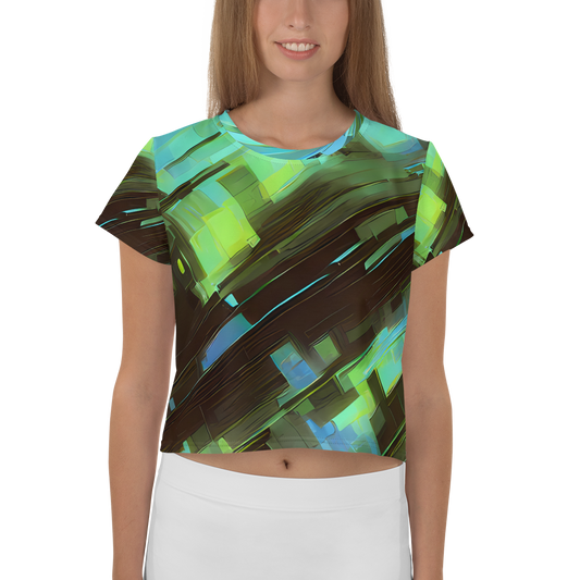 Women's Crop Tee - Cyber Shard