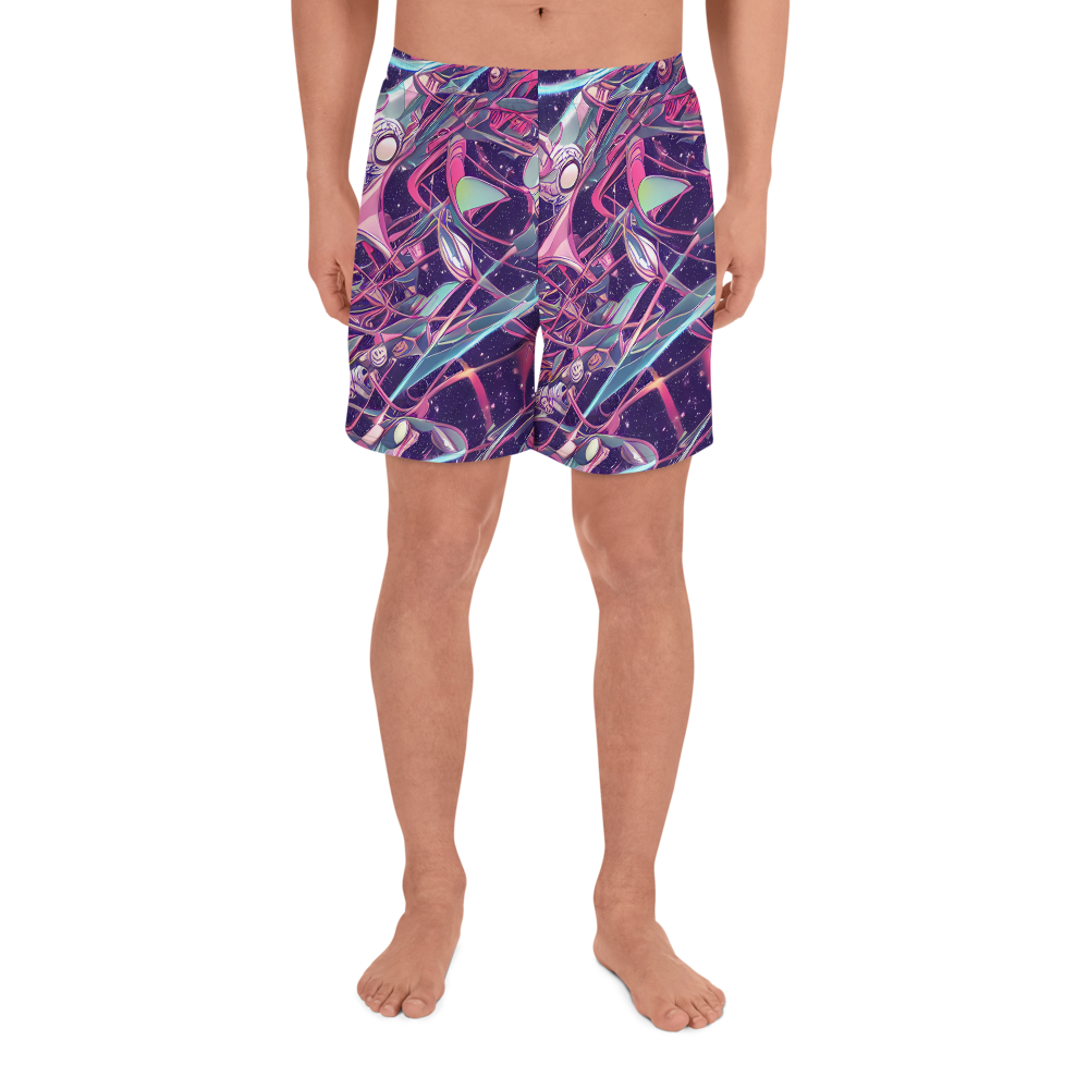 Men's Athletic Shorts - Neo-Tokyo Twirl