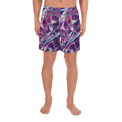 Men's Athletic Shorts - Neo-Tokyo Twirl