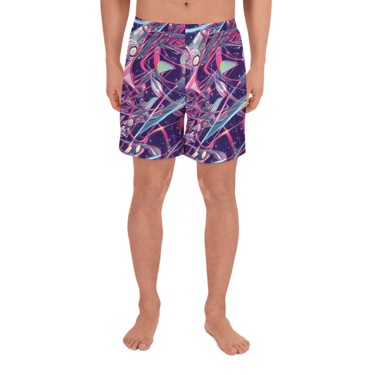 Men's Athletic Shorts - Neo-Tokyo Twirl