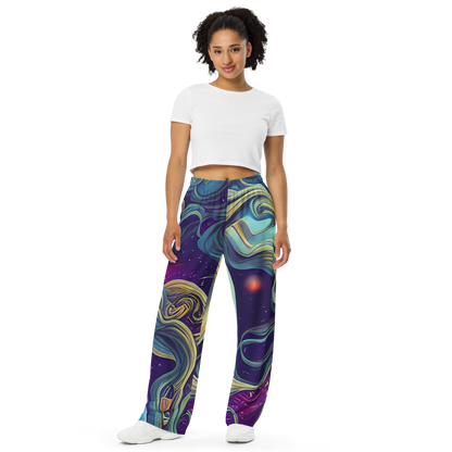 Wide-Leg Pants - Stellar Waves