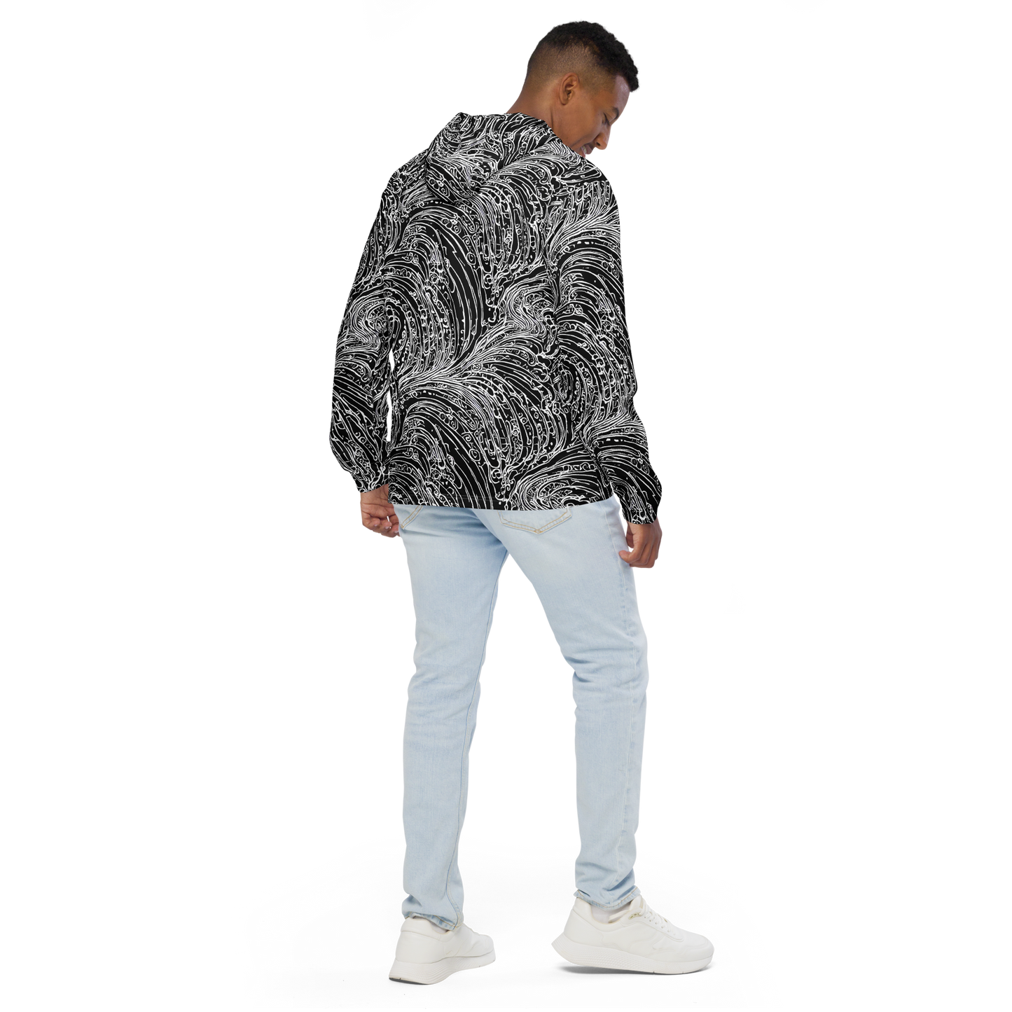 Men's Windbreaker - Stellar Tsunami