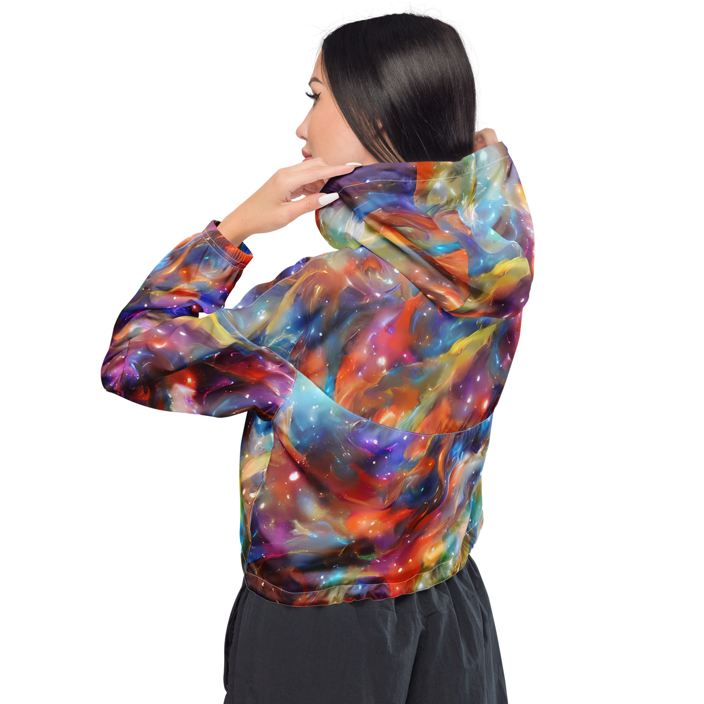 Women's Cropped Windbreaker - Esao's Eddies