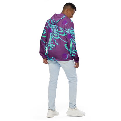 Men's Windbreaker - Neon Drift