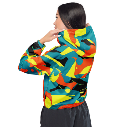 Women's Cropped Windbreaker - Gerace Jive