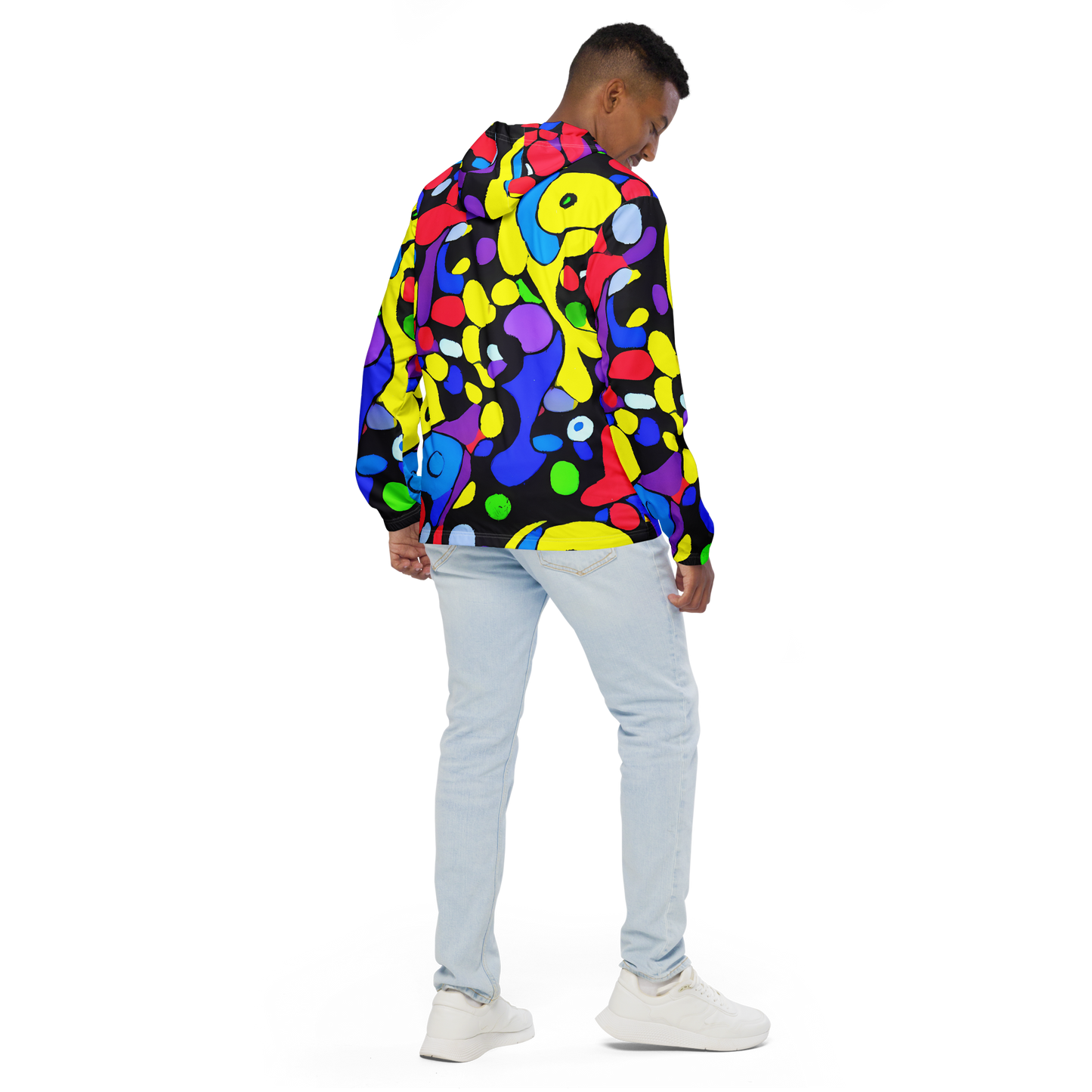 Men's Windbreaker - Miró's Mosaic