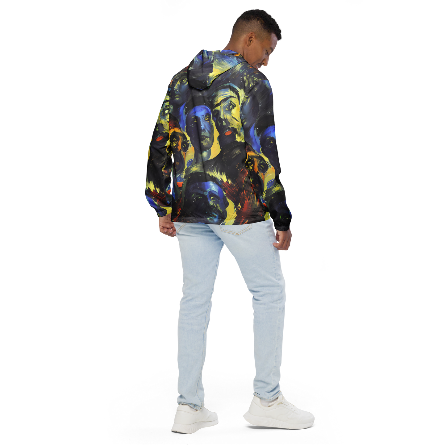 Men's Windbreaker - Cosmic Visages