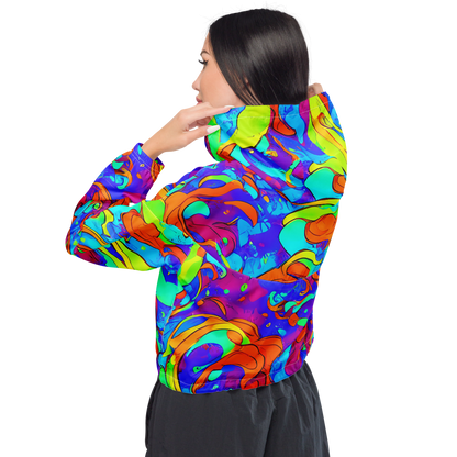 Women's Cropped Windbreaker - Roset Rapture