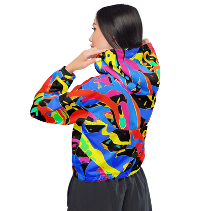 Women's Cropped Windbreaker - Orbit Opus