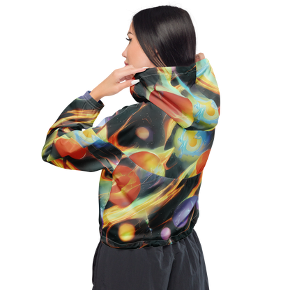 Women's Cropped Windbreaker - Fabritius Fantasy