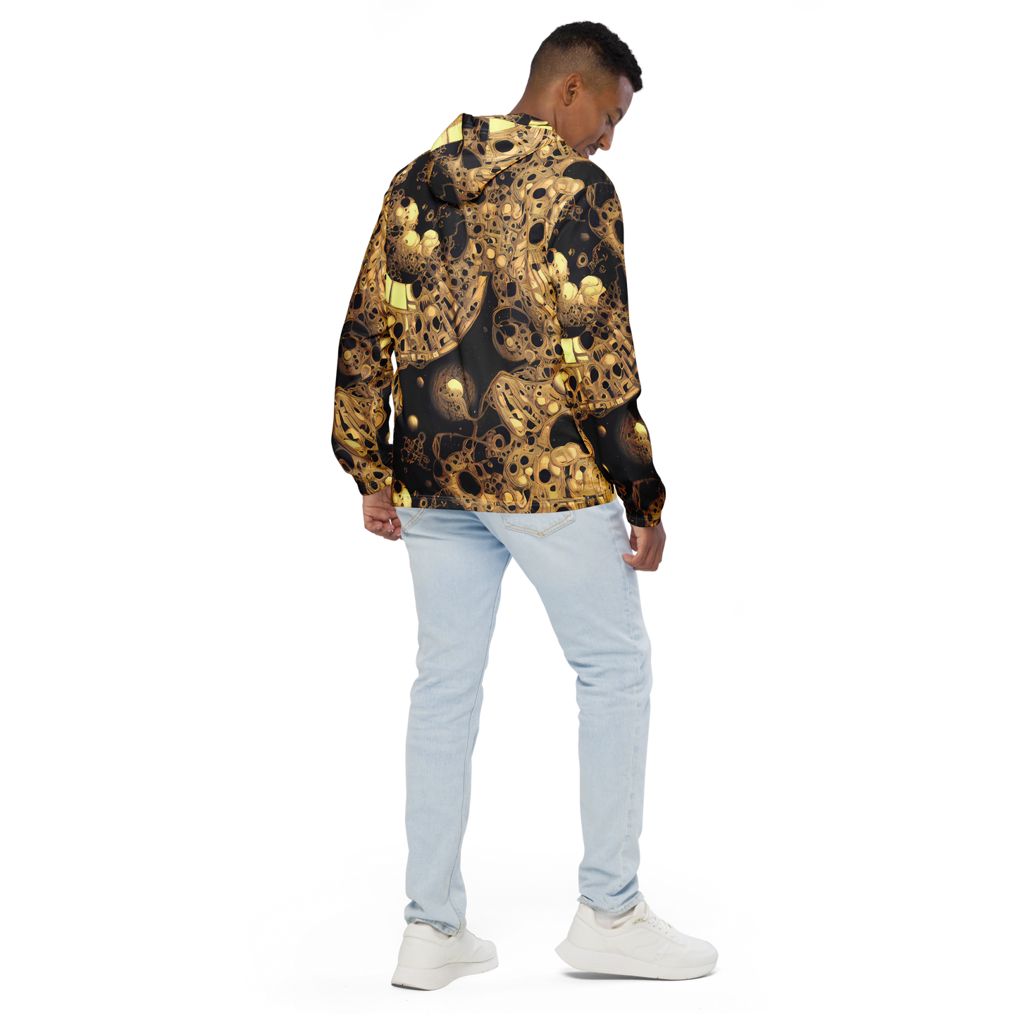 Men's Windbreaker - Baroque Orbit