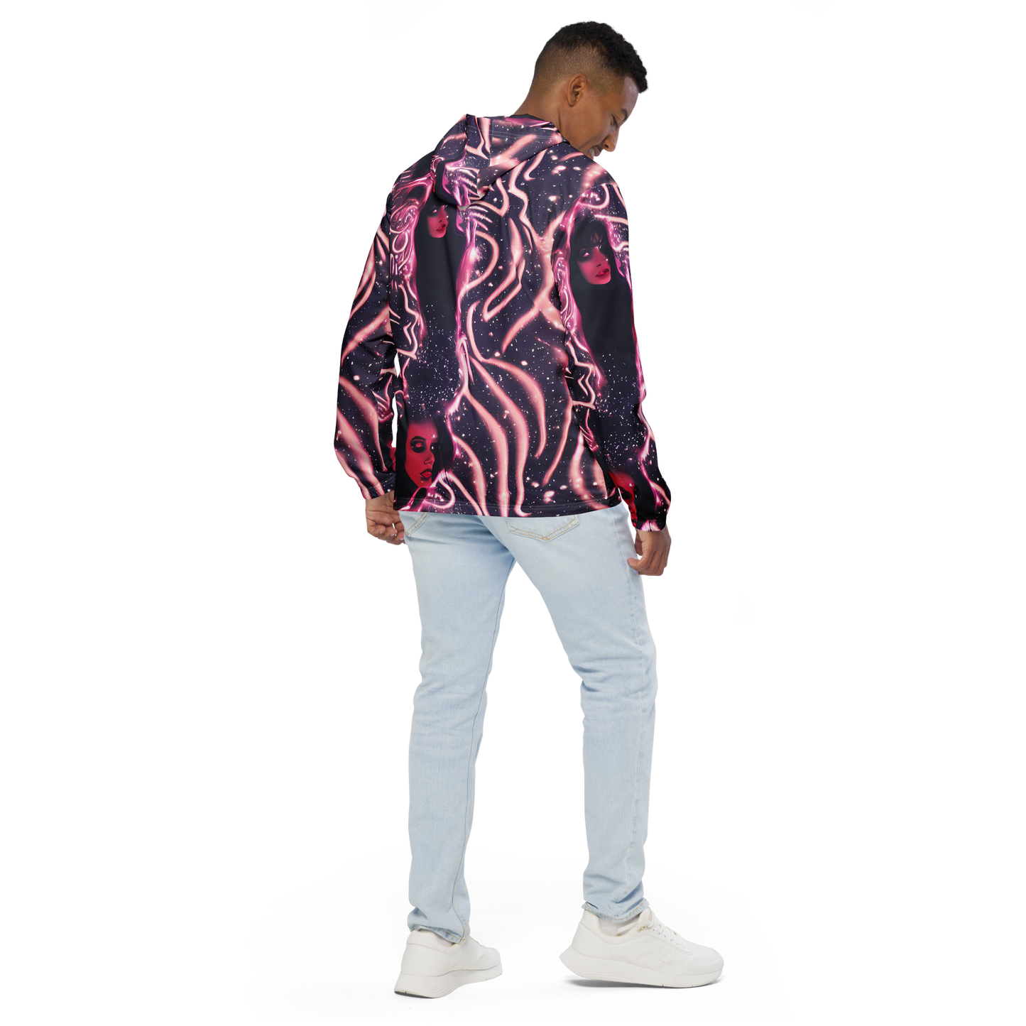 Men's Windbreaker - Stardust Siren