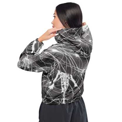 Women's Cropped Windbreaker - Void Weavers