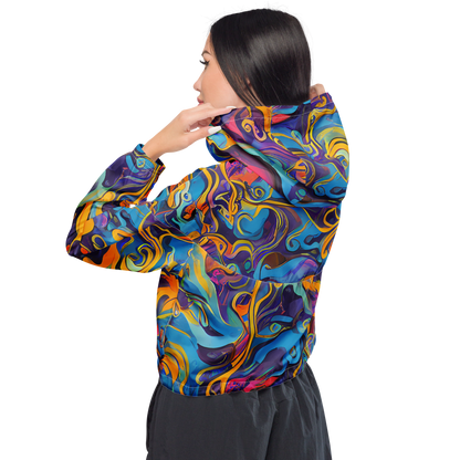 Women's Cropped Windbreaker - Cecily's Whorl