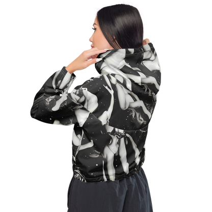 Women's Cropped Windbreaker - Galactic Vogue