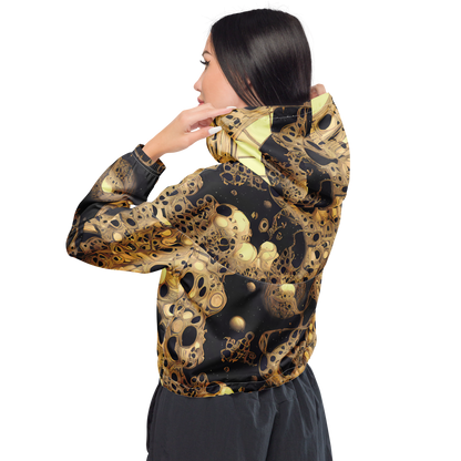 Women's Cropped Windbreaker - Baroque Orbit