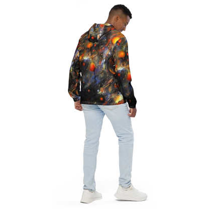 Men's Windbreaker - Brushstroke Blaze