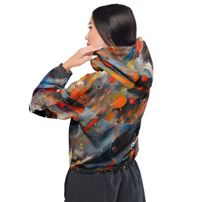 Women's Cropped Windbreaker - Palette Rush