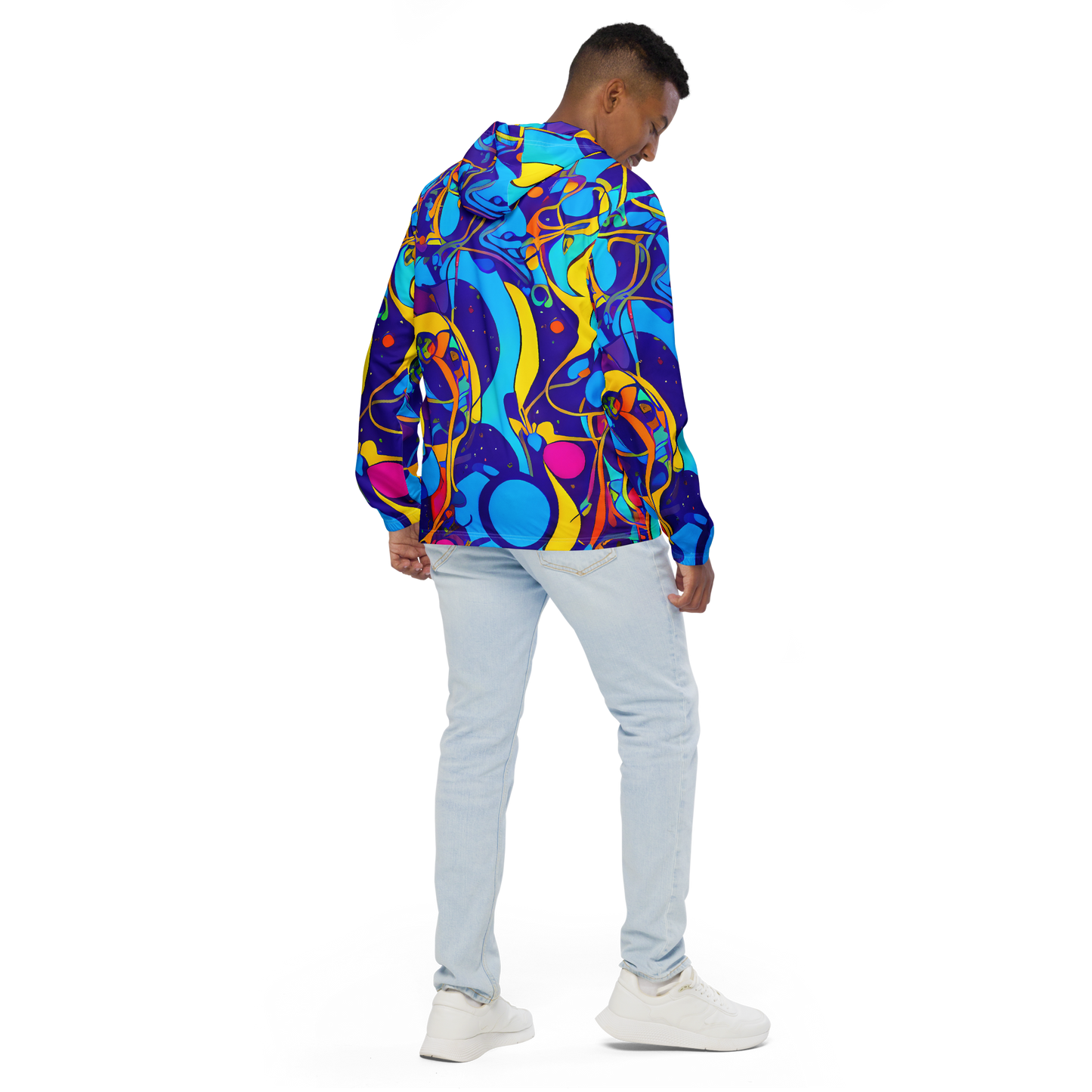 Men's Windbreaker - Spectral Tangle